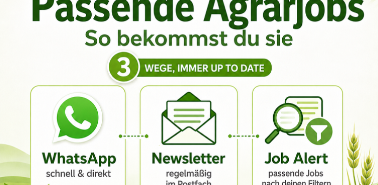 Agrarjobs finden, ohne täglich Stellenbörsen zu durchsuchen